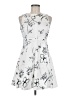 Chaps Graphic White Cocktail Dress Size 6 (petite) - photo 1