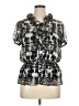 B-Design 100% Polyester Black Short Sleeve Blouse Size XL - photo 1