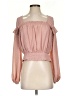 Mustard Seed 100% Polyester Pink Long Sleeve Blouse Size S - photo 1