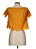 Unbranded 100% Polyester Orange Short Sleeve Blouse Size L - photo 2