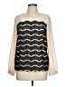 C. Luce Ivory Long Sleeve Blouse Size L - photo 1