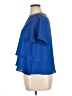 Zara Basic 100% Polyester Blue Short Sleeve Blouse Size XL - photo 5