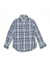 Crewcuts 100% Cotton Checkered-gingham Blue Long Sleeve Button-Down Shirt Size 8 - photo 1