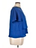Zara Basic 100% Polyester Blue Short Sleeve Blouse Size XL - photo 4