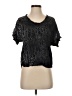 RIVER + SKY Black Short Sleeve Top Size S - photo 1
