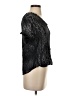 RIVER + SKY Black Short Sleeve Top Size S - photo 4