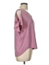Charming Charlie 100% Polyester Pink Short Sleeve Blouse Size L - photo 4
