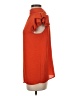 T Tahari 100% Polyester Orange Short Sleeve Top Size S - photo 5
