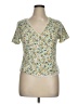 Torrid Yellow Short Sleeve Blouse Size 1X Plus (1) - photo 1