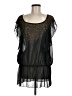 Alya 100% Polyester Black Sleeveless Top Size M - photo 1