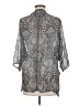 Faded Glory 100% Polyester Silver Kimono Size M - photo 2