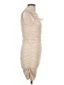 Shein Solid Tan Cocktail Dress Size L - photo 4