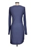 Planet Gold Solid Blue Casual Dress Size L - photo 2
