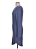 Planet Gold Solid Blue Casual Dress Size L - photo 5