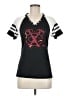 Majestic 100% Polyester Black Short Sleeve Top Size M - photo 1