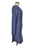 Planet Gold Solid Blue Casual Dress Size L - photo 4