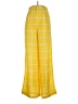 Moon River 100% Polyester Plaid Yellow Casual Pants Size S - photo 1