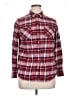 Merona 100% Cotton Plaid Red Long Sleeve Button-Down Shirt Size XL - photo 1