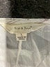 Sim & Sam 100% Rayon Ivory Short Sleeve Blouse Size L - photo 7