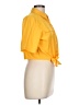 Unbranded Yellow Short Sleeve Blouse Size L - photo 4