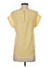 Pink Rose Yellow Short Sleeve Top Size S - photo 2