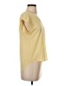 Pink Rose Yellow Short Sleeve Top Size S - photo 4