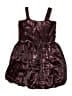 Btween 100% Polyester Metallic Burgundy Dress Size 12 - photo 1