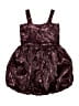 Btween 100% Polyester Metallic Burgundy Dress Size 12 - photo 2