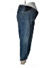 Isabel Maternity Chevron-herringbone Blue Jeans Size 6 - photo 4