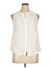 Amaryllis 100% Viscose Ivory Sleeveless Blouse Size XL - photo 1