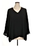 Karen Kane 100% Polyester Black 3/4 Sleeve Blouse Size 1X - photo 1