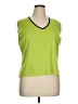 MING WANG 100% Acrylic Green Sleeveless Top Size XL (petite) - photo 1