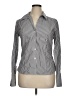 Calvin Klein Stripes Gray Long Sleeve Button-Down Shirt Size XL (estimated) - photo 1