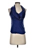 Express Design Studio Blue Sleeveless Silk Top Size XS (estimated) - photo 1
