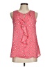 Elle 100% Polyester Pink Sleeveless Blouse Size M - photo 1