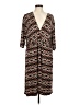 Sushiflower Print Brown Casual Dress Size M (estimated) - photo 1