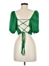 Shein 100% Polyester Green 3/4 Sleeve Blouse Size M - photo 2
