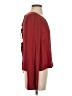 Free People 100% Polyester Burgundy Long Sleeve Blouse Size XS - photo 4