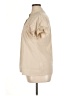 Unbranded 100% Polyester Tan Short Sleeve Blouse Size XL - photo 5