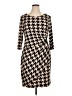 JBS Houndstooth Brown Casual Dress Size XL - photo 1