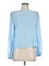 Unbranded 100% Polyester Blue Long Sleeve Blouse Size M - photo 1