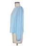 Unbranded 100% Polyester Blue Long Sleeve Blouse Size M - photo 5