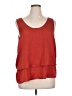 Lily Black 100% Polyester Red Sleeveless Top Size XL - photo 1