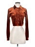 Shein 100% Polyester Brown Long Sleeve Blouse Size 4 - photo 1