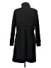Donatella 100% Polyester Black Trenchcoat Size 12 - photo 2