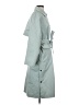 Noize 100% Polyester Teal Trenchcoat Size S - photo 4
