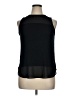 August Silk Black Sleeveless Blouse Size L - photo 1