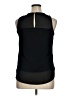 August Silk Black Sleeveless Blouse Size L - photo 2
