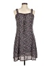 Aqua 100% Polyester Hearts Black Casual Dress Size M - photo 1