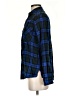 Express Plaid Blue Long Sleeve Button-Down Shirt Size S - photo 5